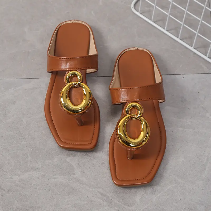 Women Square Toe Metal Clip Sandals 2024 — feature 22