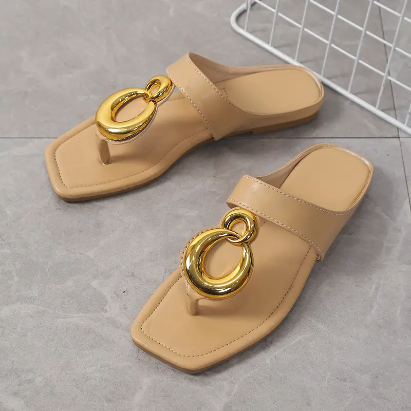 Women Square Toe Metal Clip Sandals 2024 — feature 25