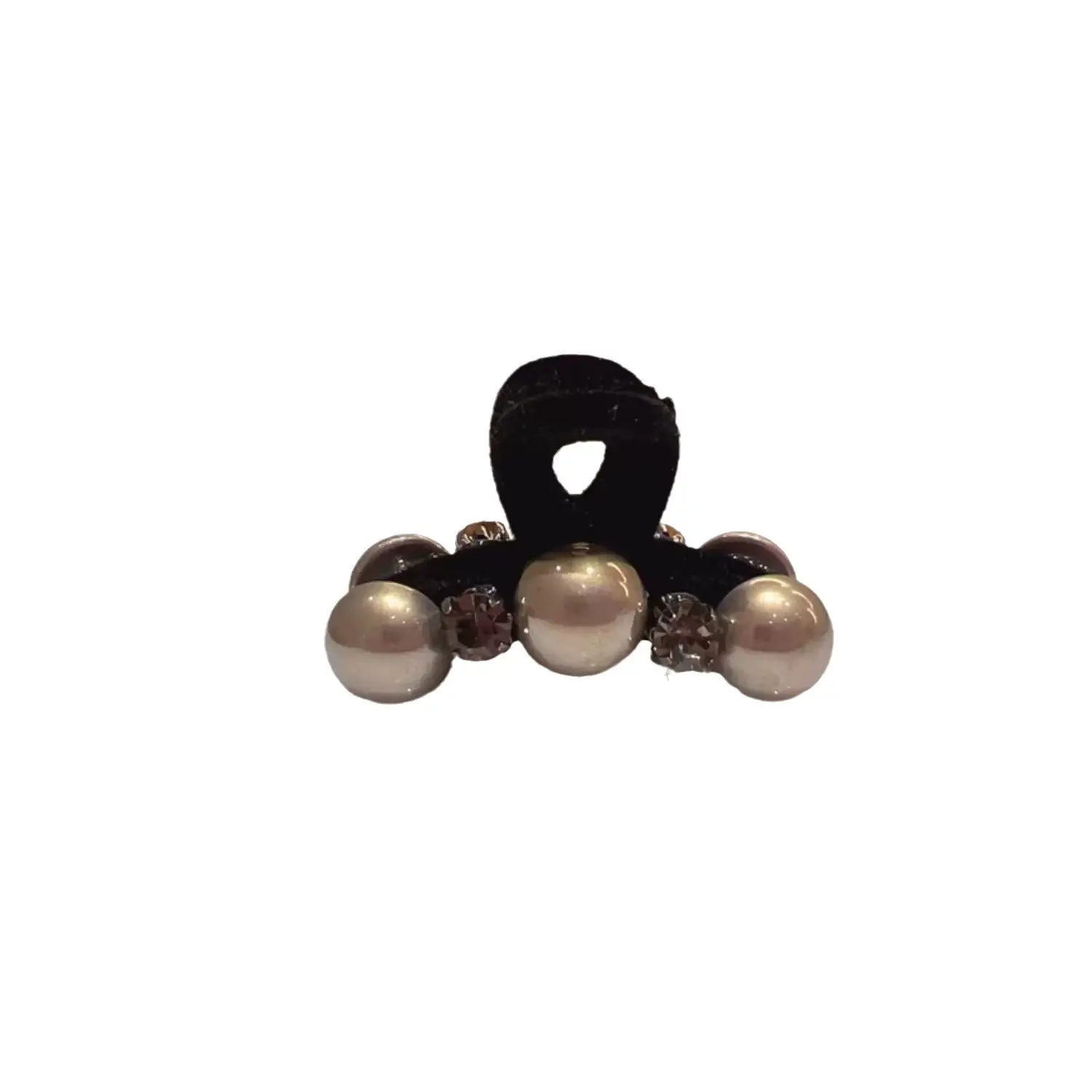 Black Pearl Hair Clips with Sparkle Design - Image 6