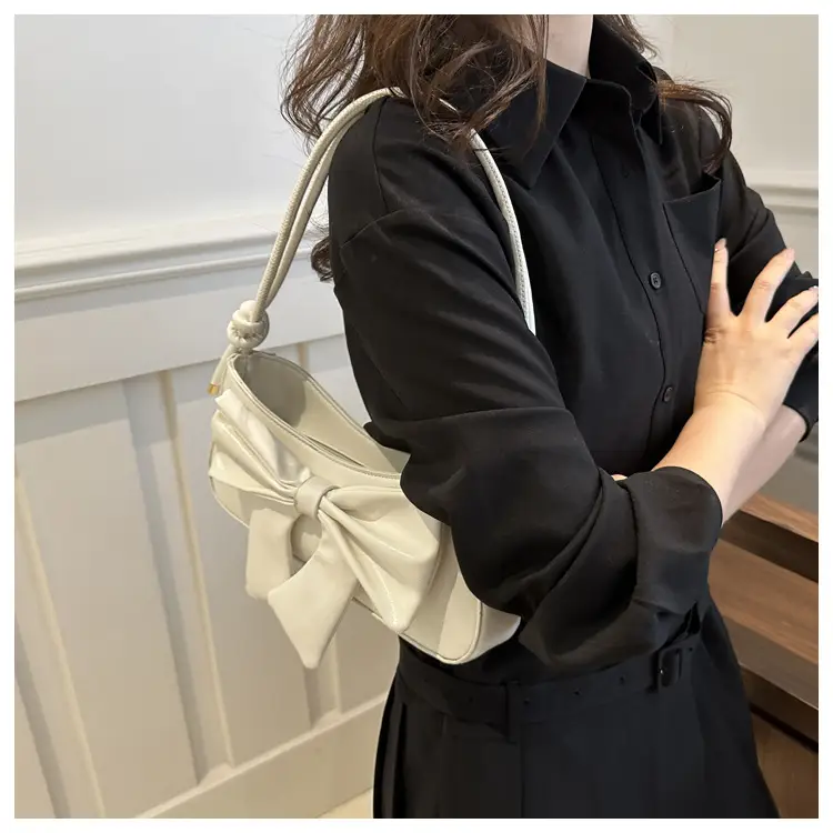White Bow Shoulder Bag for Women 2024 — feature 11