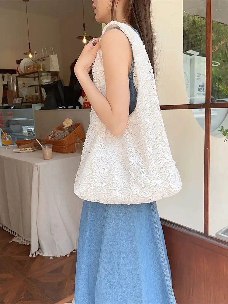 Lace Shoulder Bag for Women Large Capacity Commuter - Image 6