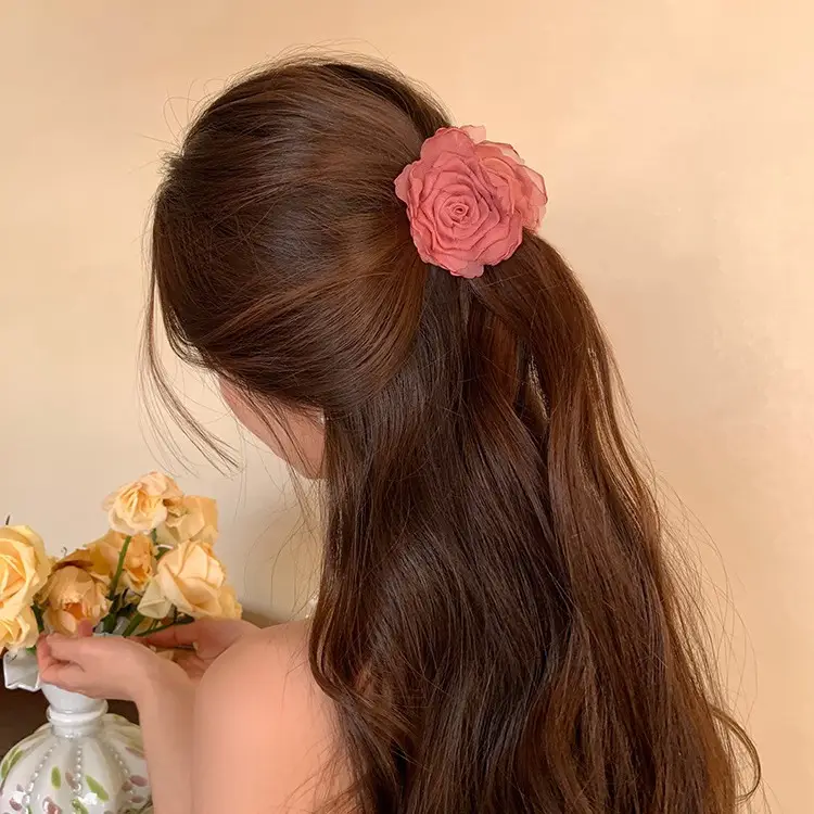 New Chinese-Style Rose Hairpin Clip for Women - Image 14
