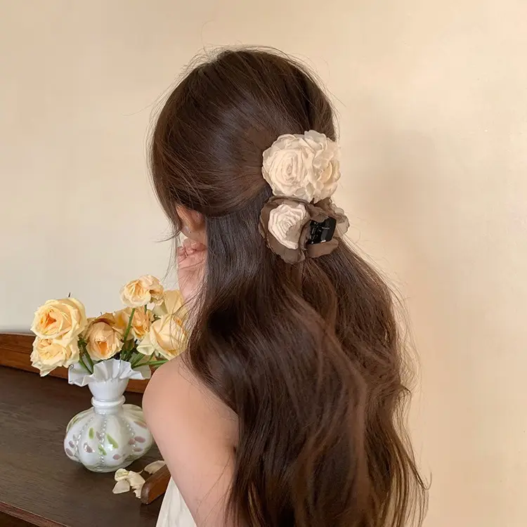 New Chinese-Style Rose Hairpin Clip for Women - Image 15