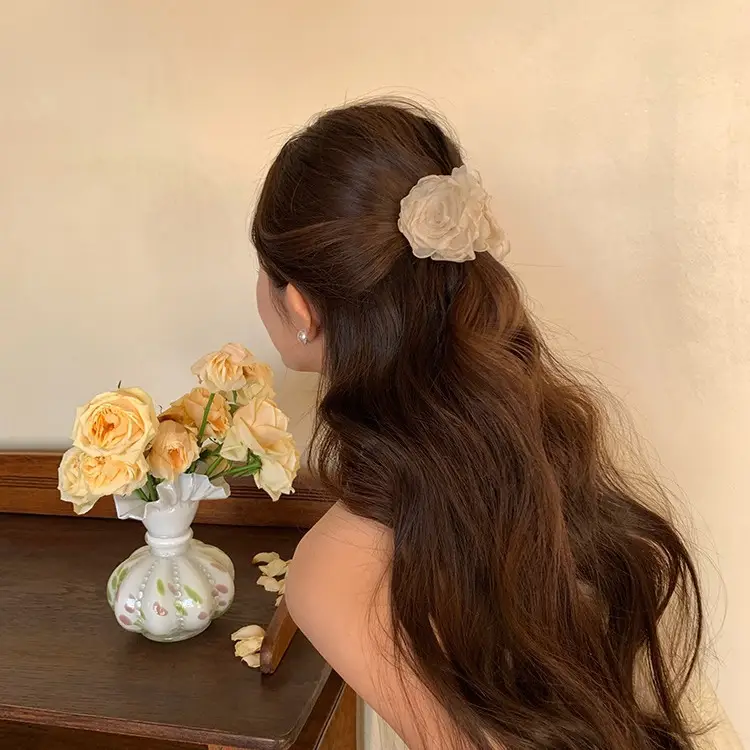 New Chinese-Style Rose Hairpin Clip for Women - Image 16