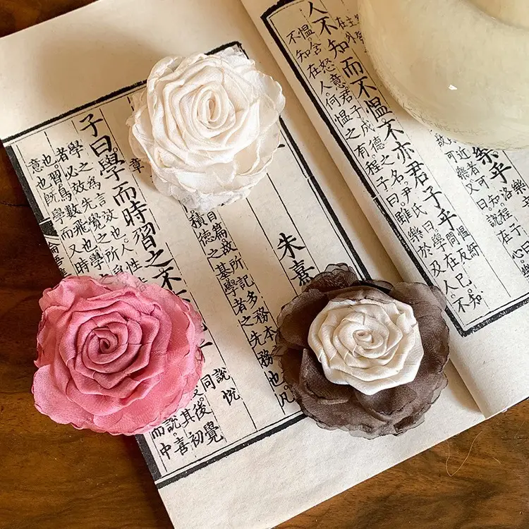 New Chinese-Style Rose Hairpin Clip for Women - Image 17