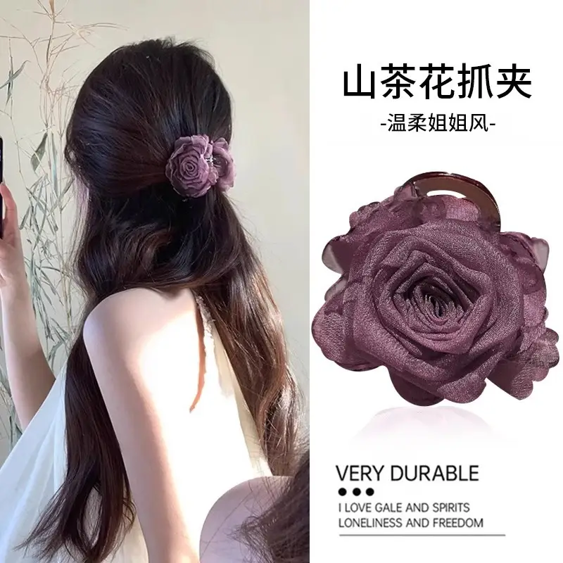 New Chinese-Style Rose Hairpin Clip for Women - Image 4