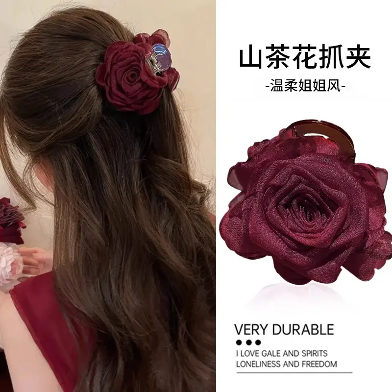 New Chinese-Style Rose Hairpin Clip for Women - Image 5