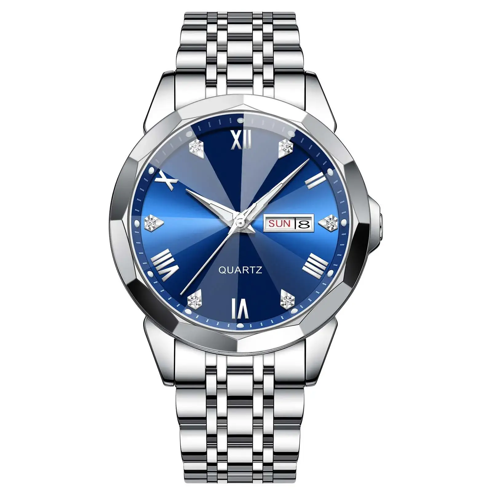 High-end Quartz Men's Watch with Double Calendar - Image 3