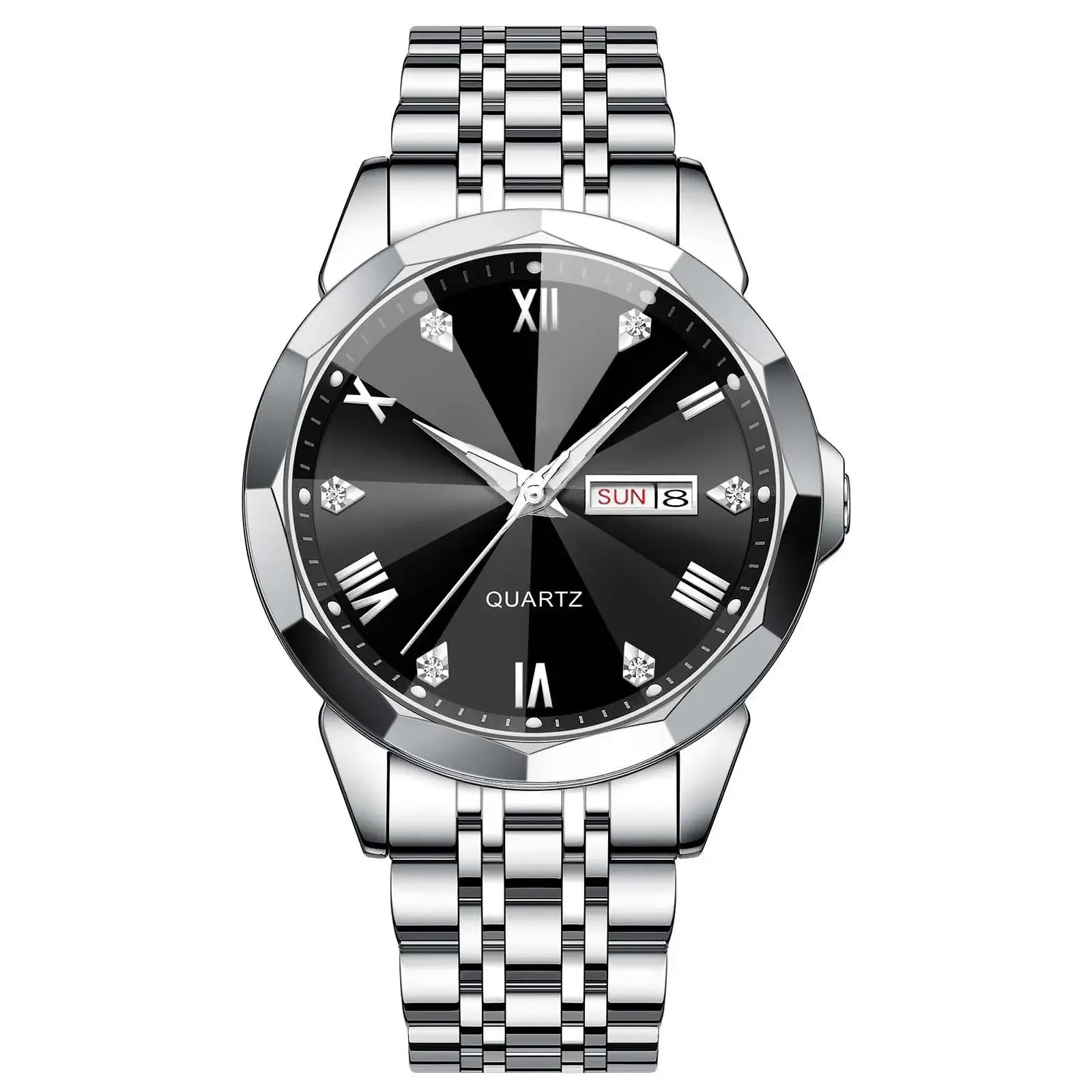 High-end Quartz Men's Watch with Double Calendar - Image 4