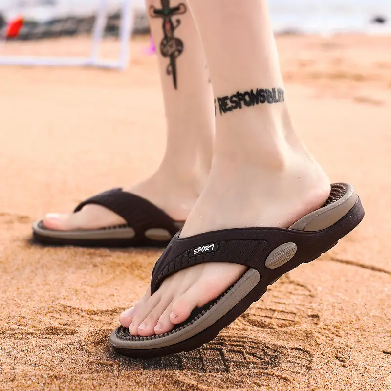 2024 Summer Breathable Black Red Sandals - Image 6