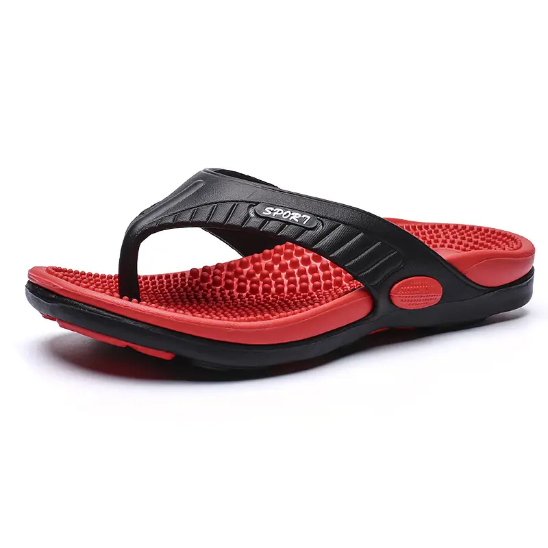 2024 Summer Breathable Black Red Sandals - Image 8