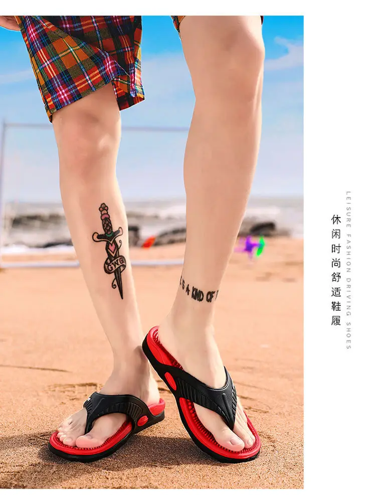 2024 Summer Breathable Black Red Sandals — feature 2