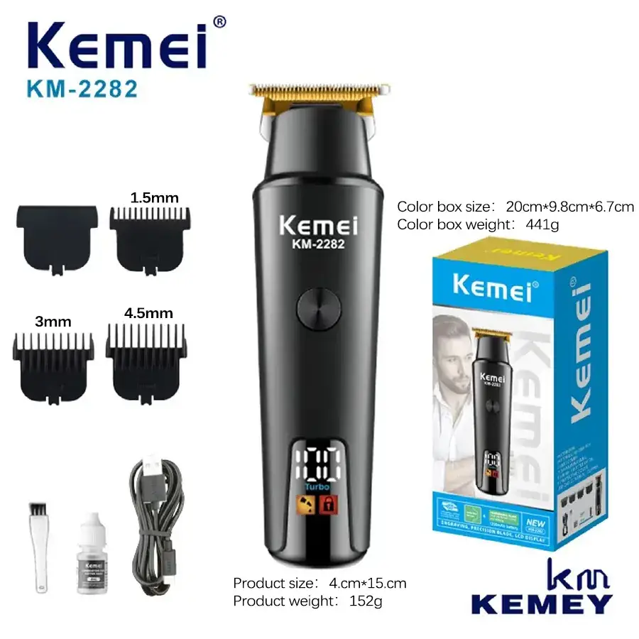 Kemei KM-2282 Digital Display Hair Clipper - Image 6