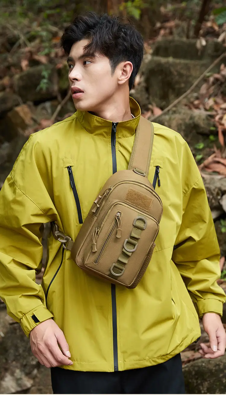 Men's Black Camouflage Tactical Shoulder Bag — feature 5