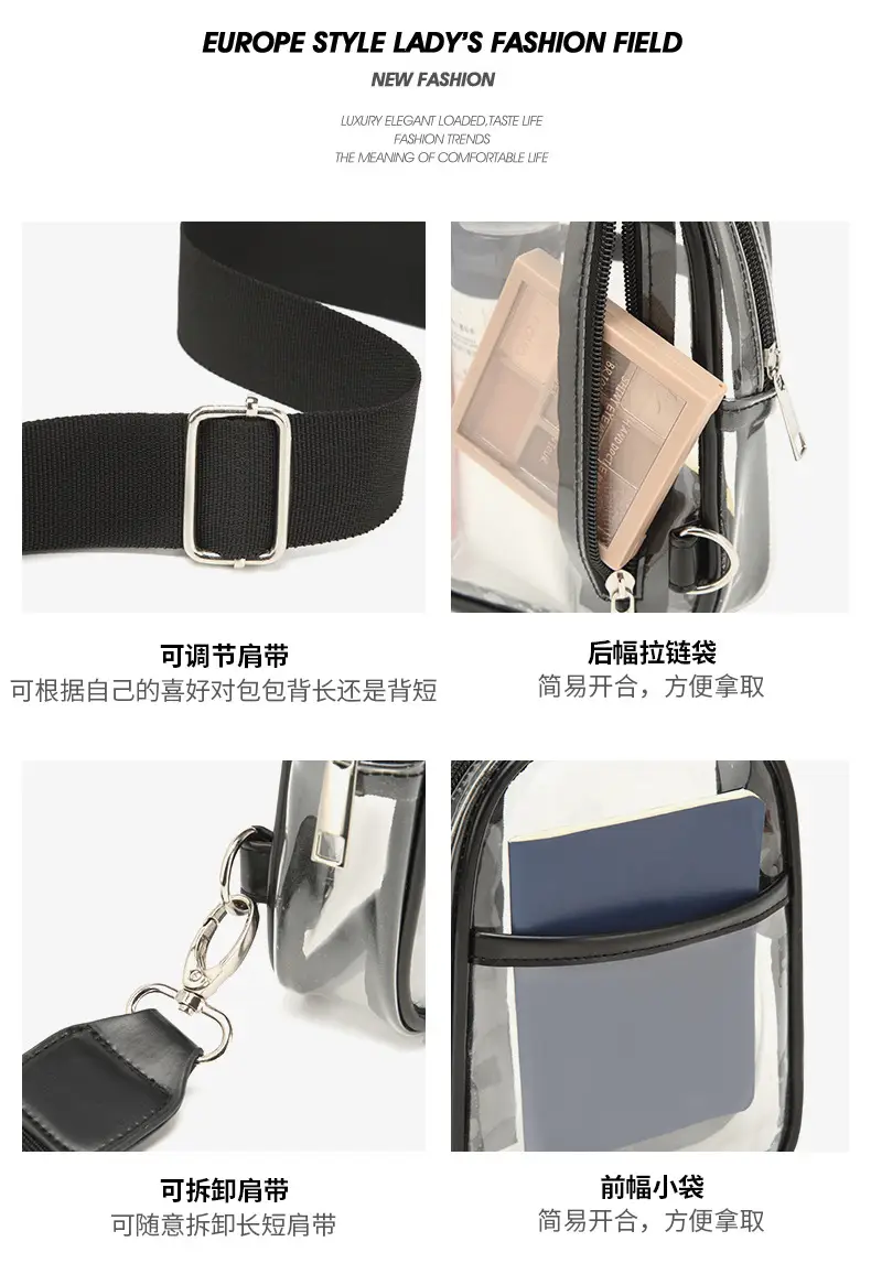 Transparent Clear Crossbody Bag for Girls Women — feature 17