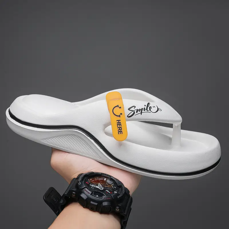 Couple's Summer Breathable Clip Flip-Flops Indoor Thick Bottom Men's Home Fashionable Slippers Men's Beach Slippers — feature 2