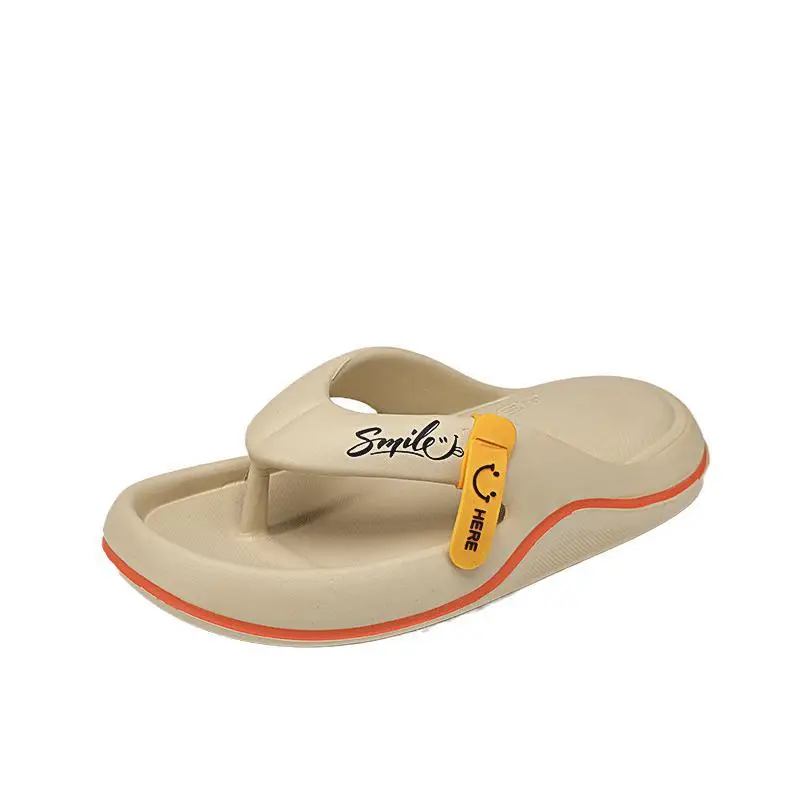 Couple's Summer Breathable Clip Flip-Flops Indoor Thick Bottom Men's Home Fashionable Slippers Men's Beach Slippers — feature 6