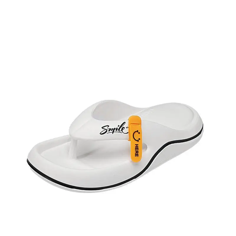 Couple's Summer Breathable Clip Flip-Flops Indoor Thick Bottom Men's Home Fashionable Slippers Men's Beach Slippers - Image 2