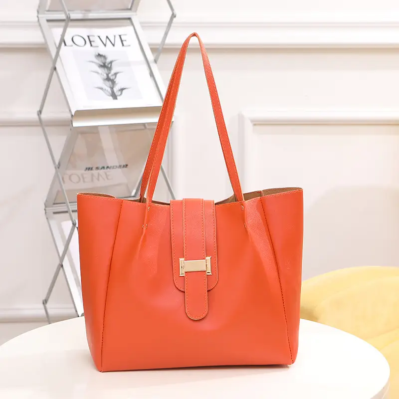 Women's Pink Large Capacity Shoulder Tote Bag