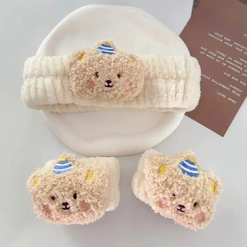 Cute Bear Design Waterproof Hair Band for Women