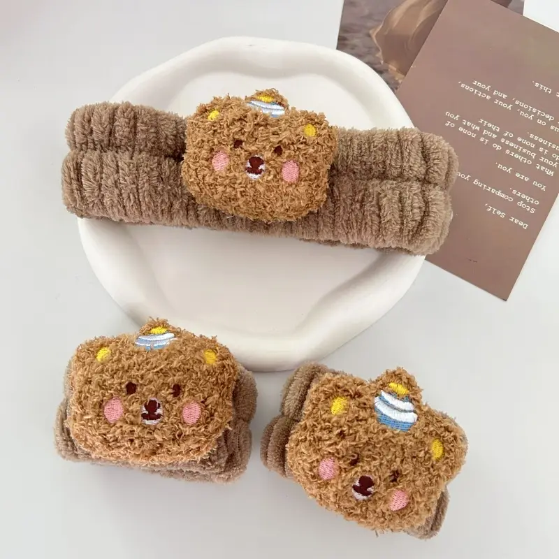 Cute Bear Design Waterproof Hair Band for Women