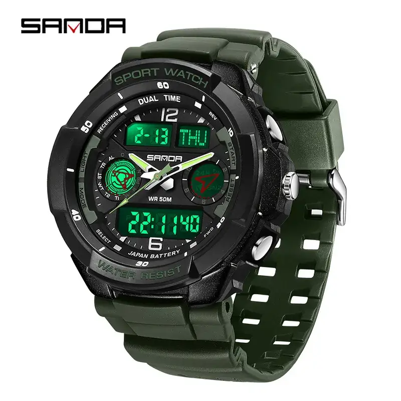 Sanda Red Water Resistant Junior Watch - Image 4