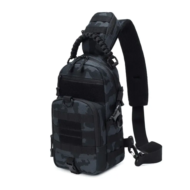 Men's Tactical Crossbody Bag Tan Multi-Purpose Backpack - Image 4