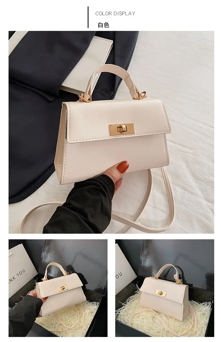 Women's White Square Shoulder Bag 2024 Spring Summer β feature 29