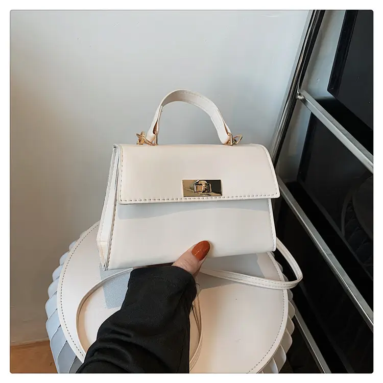 Women's White Square Shoulder Bag 2024 Spring Summer - Image 2
