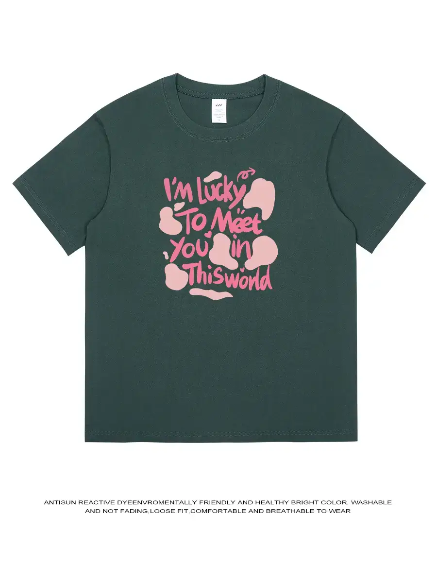 Men Cotton Letter Printed T-Shirt Black Summer - Image 15