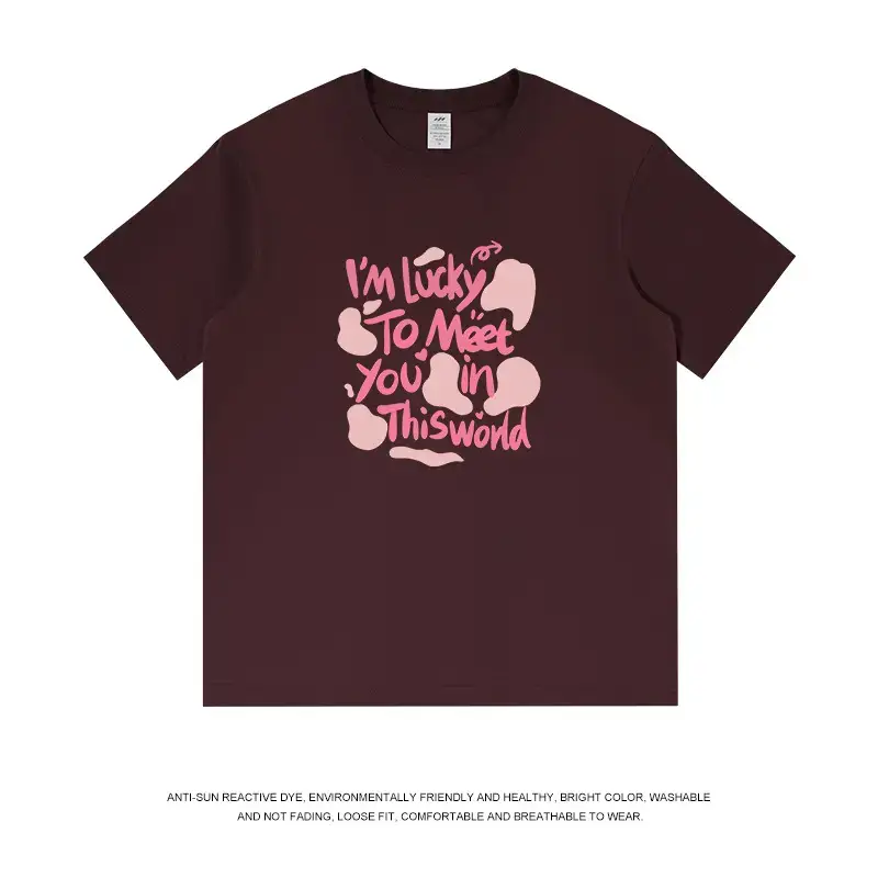 Men Cotton Letter Printed T-Shirt Black Summer - Image 11