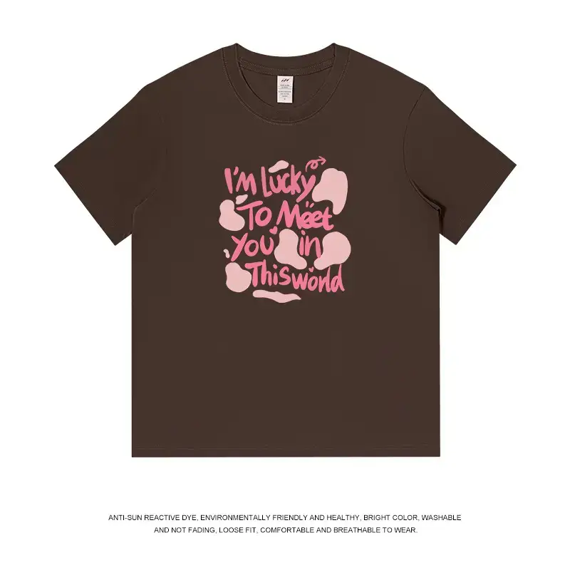 Men Cotton Letter Printed T-Shirt Black Summer - Image 12