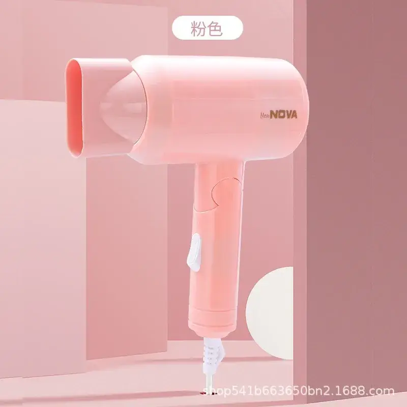 Portable Hair Dryer Pink White Constant Temp - Image 2