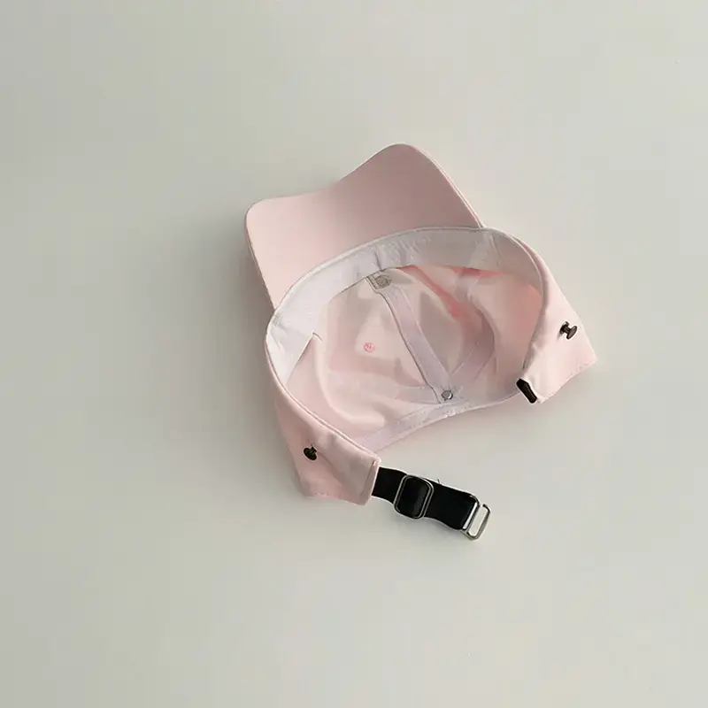 White Adjustable Cap for Girls with Logo - Image 6