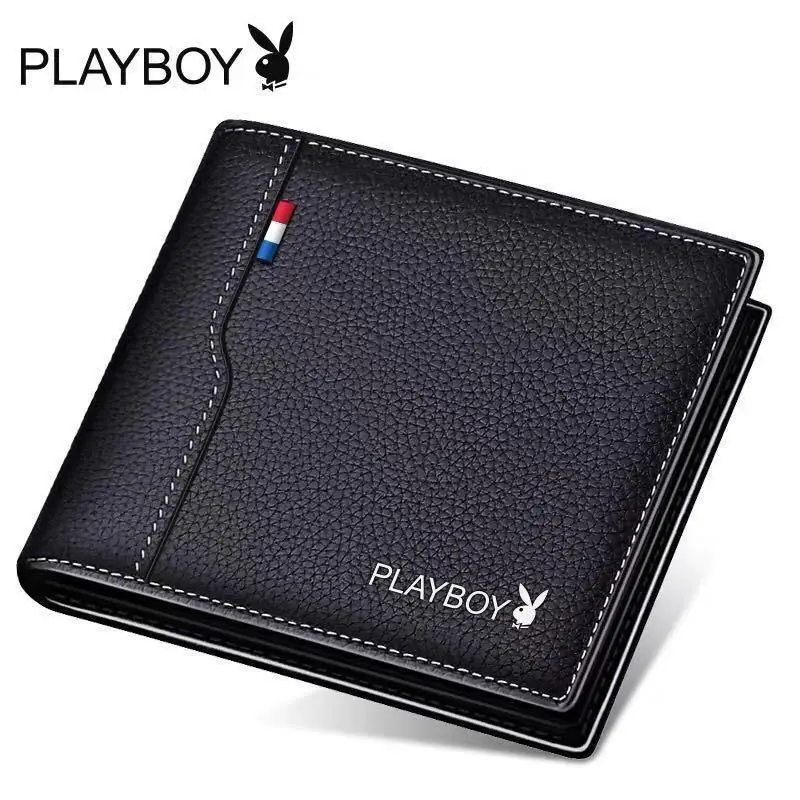 Playboy Wallet Men's Short Wallet Driver's License Card Holder Wallet Men's Student Korean Style Fashionable Wallet — feature 5