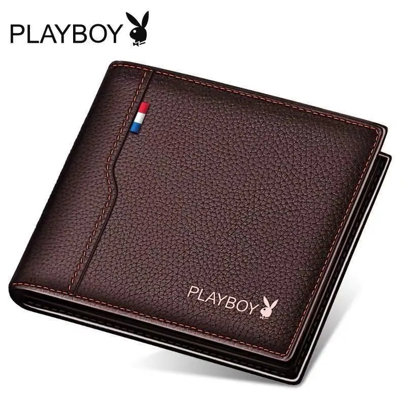 Playboy Wallet Men's Short Wallet Driver's License Card Holder Wallet Men's Student Korean Style Fashionable Wallet — feature 9