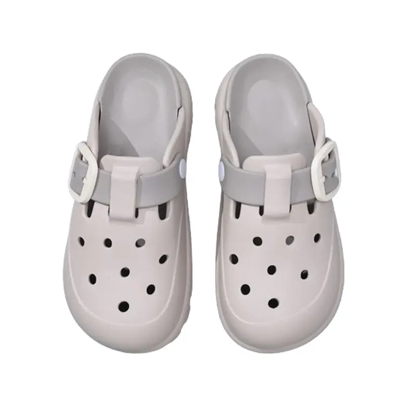 Summer New Women's Solid Color Hole Shoes Odor-proof Non-slip Wear-resistant Simple Indoor Beach Sandals - Image 10