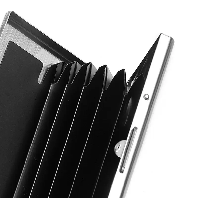 High-End Stainless Steel Card Holder, High-End Metal Anti-Magnetic and Anti-Theft Wallet for Men and Women, Gift for Dad, Mini Manufacturer Wholesale