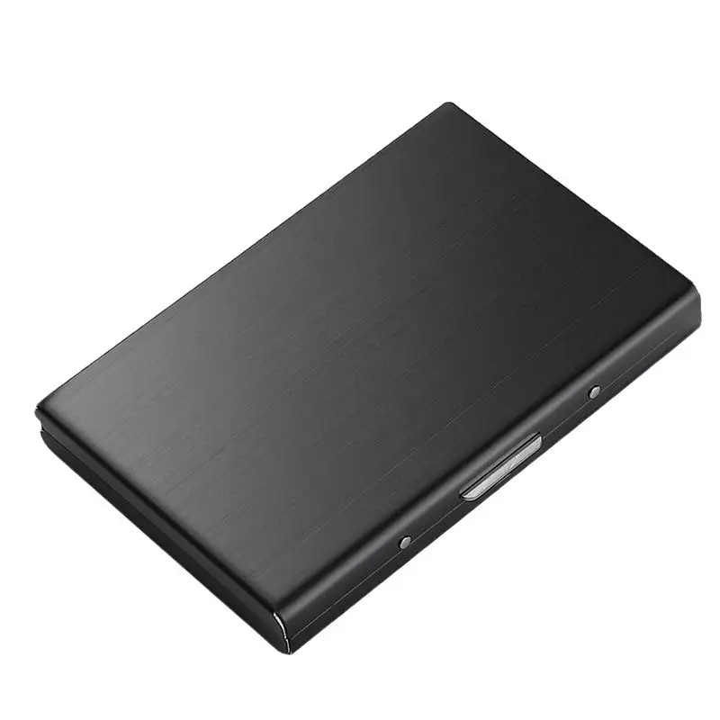 High-End Stainless Steel Card Holder, High-End Metal Anti-Magnetic and Anti-Theft Wallet for Men and Women, Gift for Dad, Mini Manufacturer Wholesale