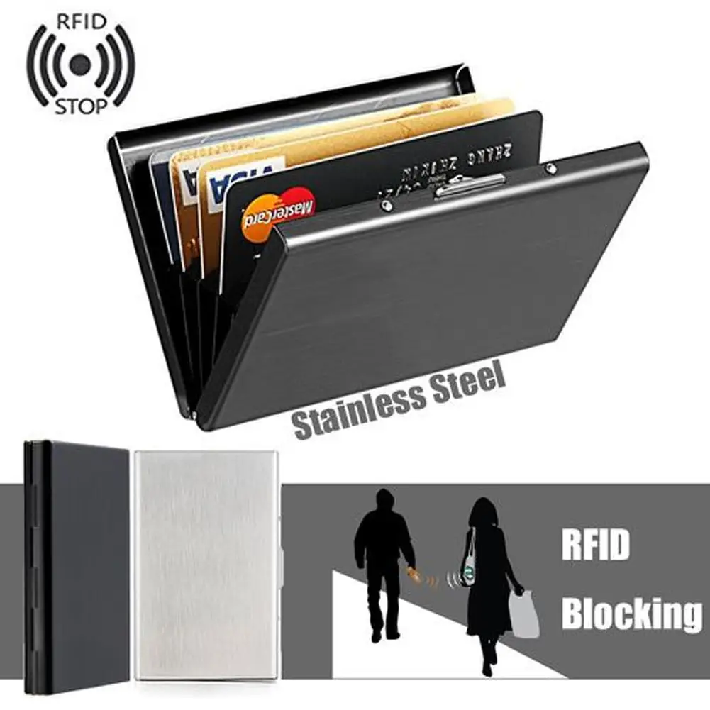 High-End Stainless Steel Card Holder, High-End Metal Anti-Magnetic and Anti-Theft Wallet for Men and Women, Gift for Dad, Mini Manufacturer Wholesale — feature 6