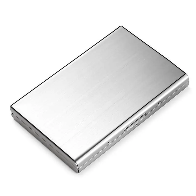 High-End Stainless Steel Card Holder, High-End Metal Anti-Magnetic and Anti-Theft Wallet for Men and Women, Gift for Dad, Mini Manufacturer Wholesale