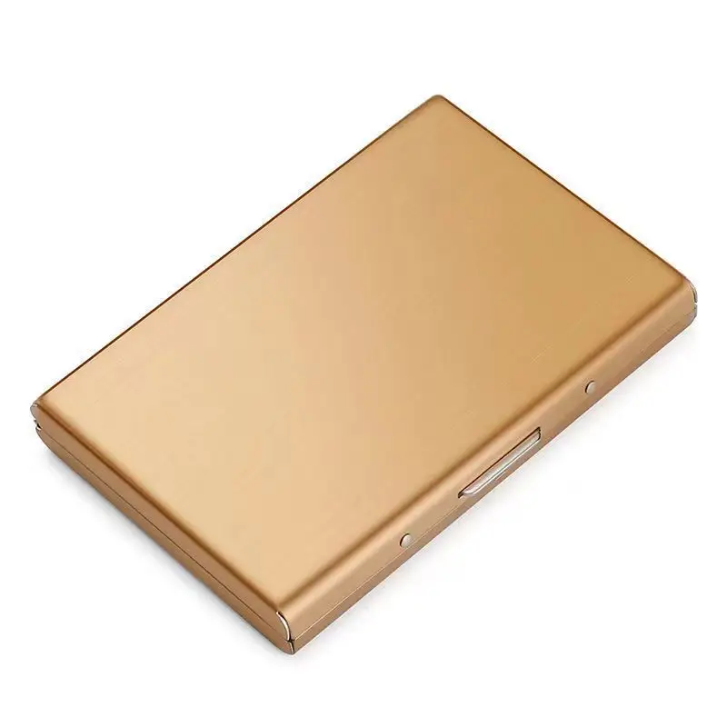 High-End Stainless Steel Card Holder, High-End Metal Anti-Magnetic and Anti-Theft Wallet for Men and Women, Gift for Dad, Mini Manufacturer Wholesale