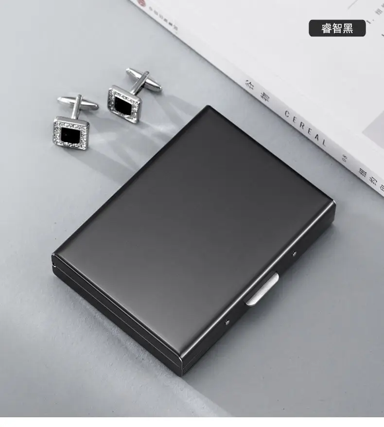 High-End Stainless Steel Card Holder, High-End Metal Anti-Magnetic and Anti-Theft Wallet for Men and Women, Gift for Dad, Mini Manufacturer Wholesale