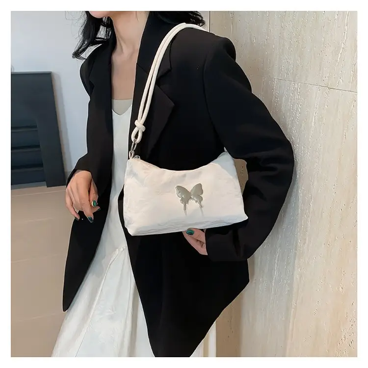 Black Butterfly PU Shoulder Bag for Women - Image 7