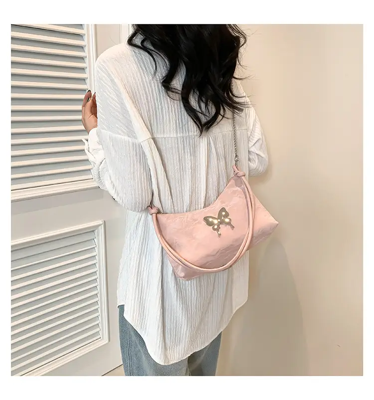 Black Butterfly PU Shoulder Bag for Women — feature 13