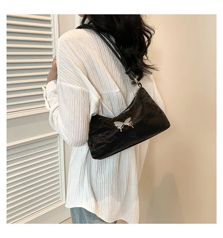 Black Butterfly PU Shoulder Bag for Women — feature 17