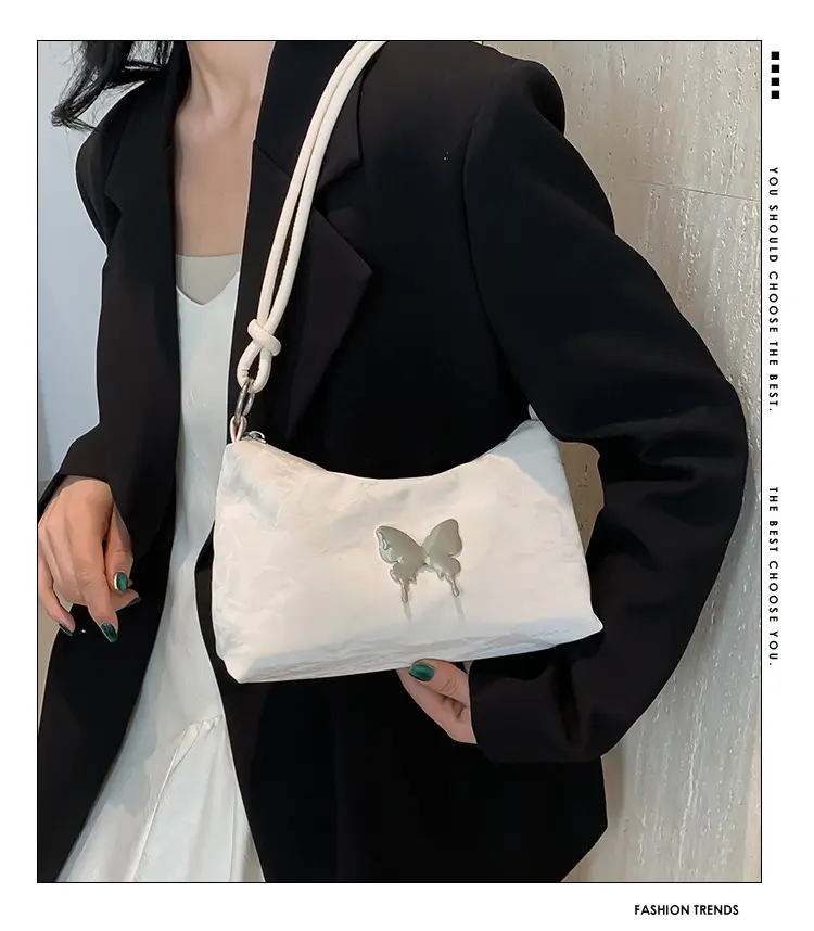Black Butterfly PU Shoulder Bag for Women — feature 2