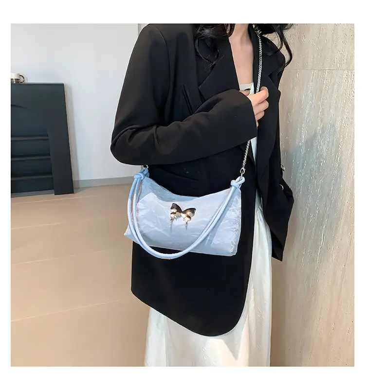 Black Butterfly PU Shoulder Bag for Women — feature 21