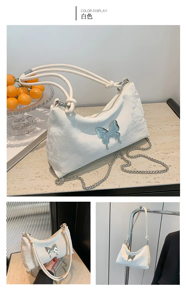 Black Butterfly PU Shoulder Bag for Women — feature 24
