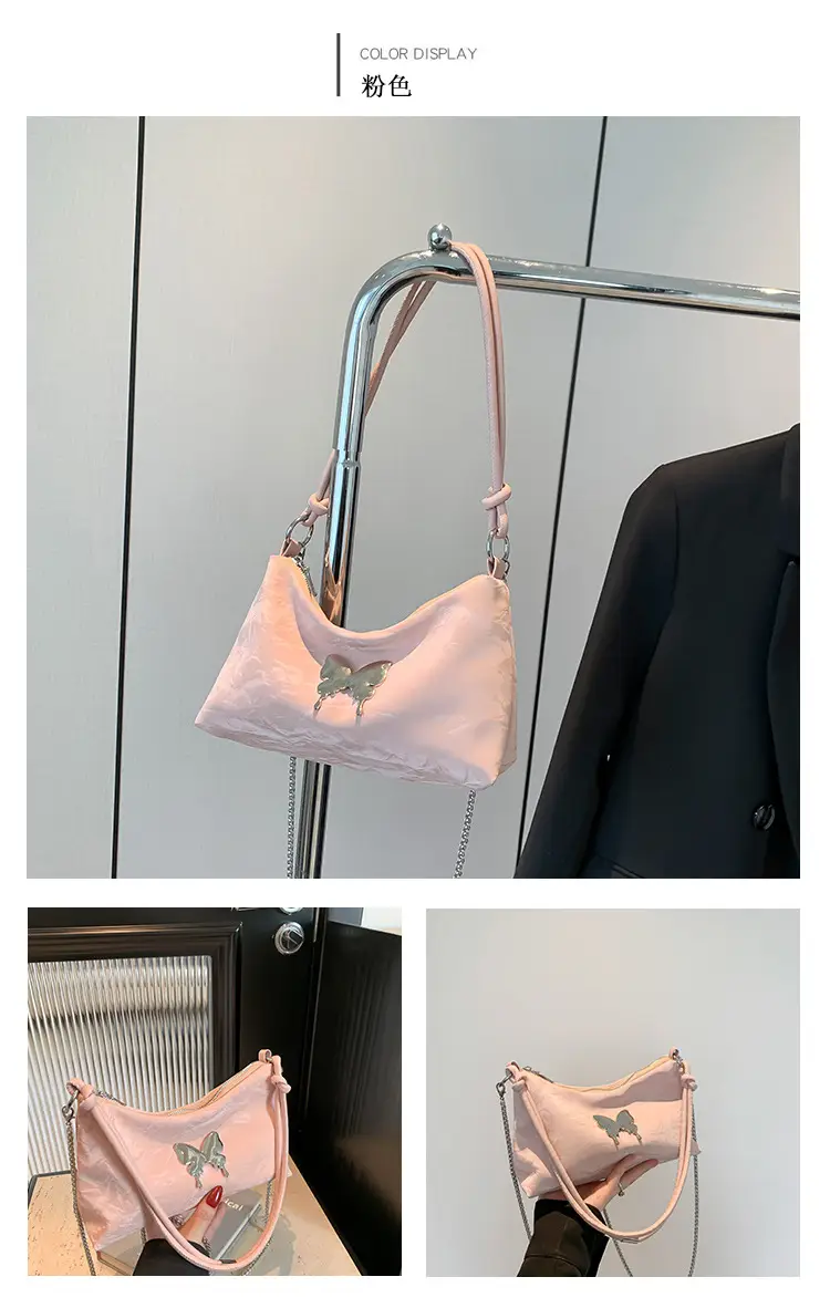 Black Butterfly PU Shoulder Bag for Women — feature 25